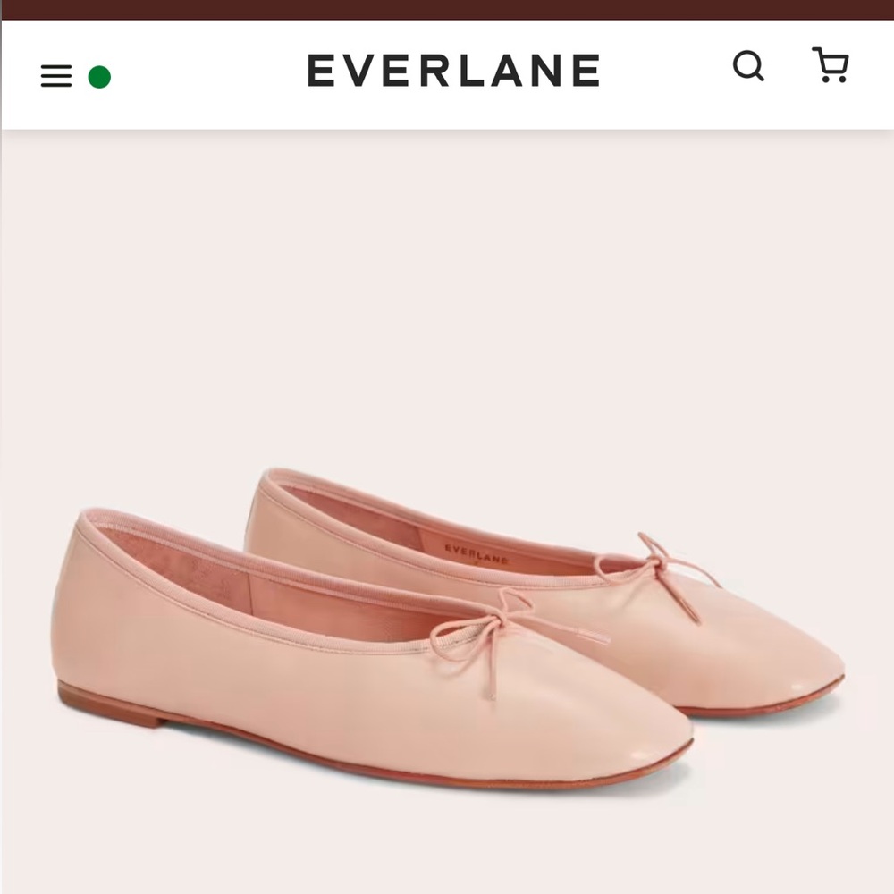 Leather Ballet Flats 💕🌸🎀